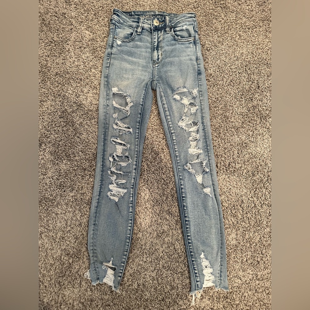 American Eagle Ne(x)t Level Stretch Women size 00 Short Jeans